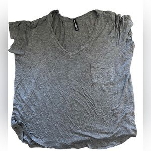 Sage Brush Size L grey V Neck